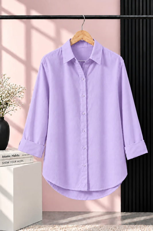 LILAC BUTTON DOWN SHIRT