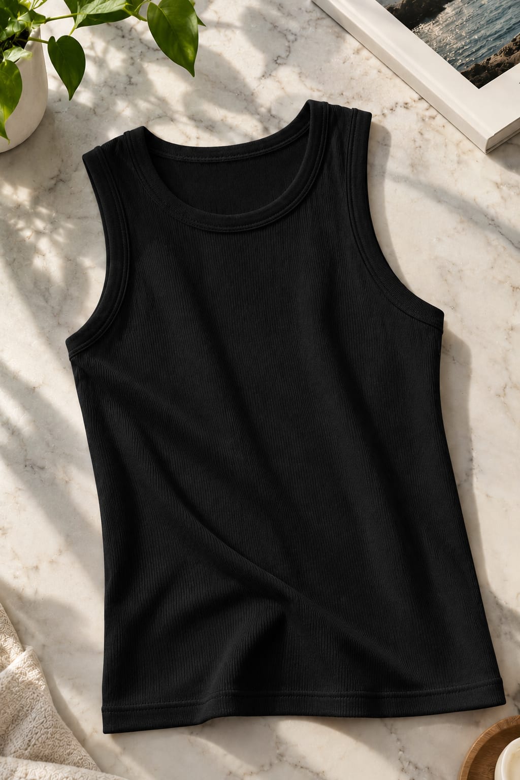 BLACK INNER TANK TOP