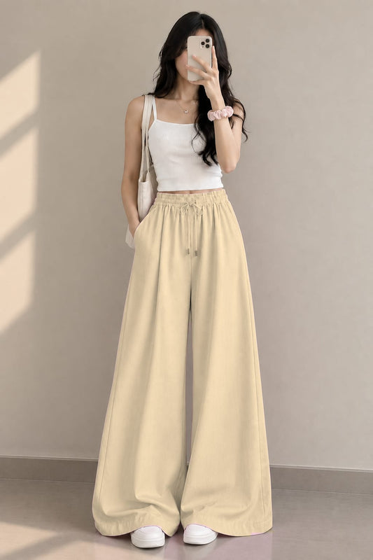 BEIGE FLAPPER TROUSER