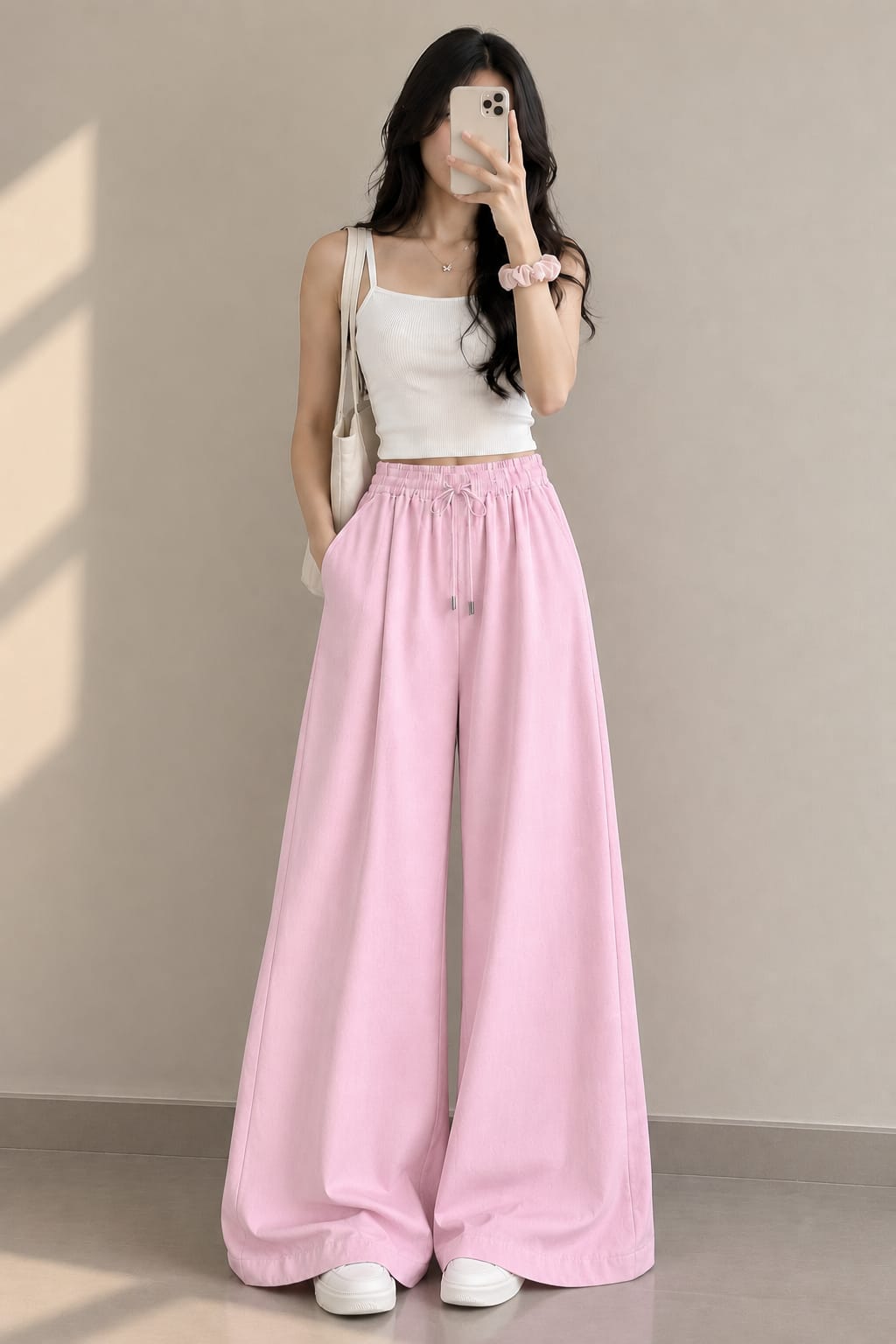 BABY PINK FLAPPER TROUSER
