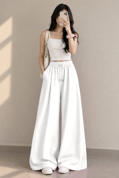 WHITE FLAPPER TROUSER