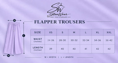 BLACK FLAPPER TROUSER
